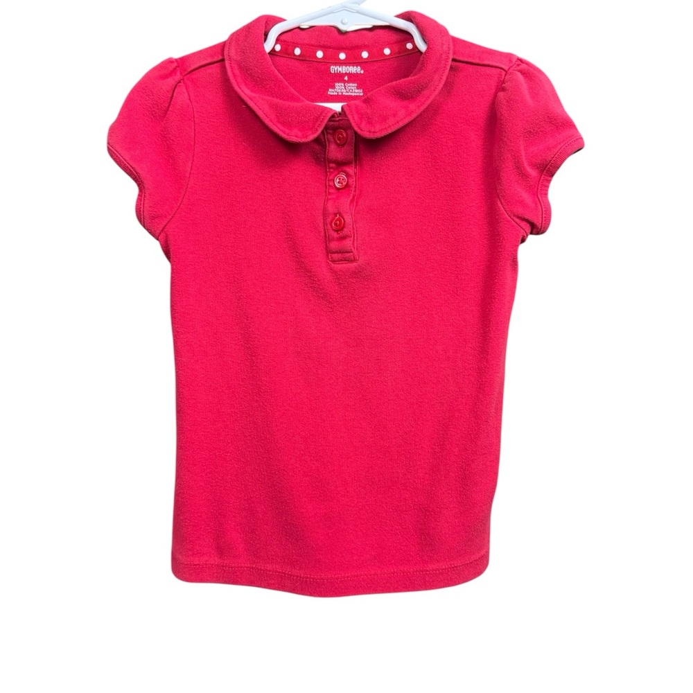 Five (5) Gymboree Red Kids Shirt Sleeve Polo Shirts